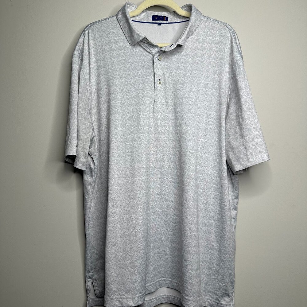 Stitch Golf Polo Grey Patterned Polo Men's XL